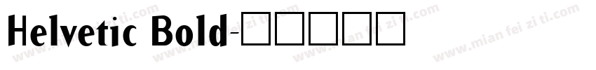 Helvetic Bold字体转换